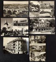 100 db modern magyar fekete-fehér, főleg kisméretű városképes lap