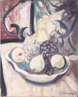 Márffy Ödön jelzéssel: Csendélet. Olaj, vászon, hátoldalán raglappal (MNG bírálat?). Javított, sérült. 50x40 cm