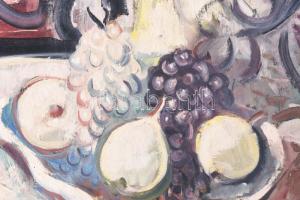 Márffy Ödön jelzéssel: Csendélet. Olaj, vászon, hátoldalán raglappal (MNG bírálat?). Javított, sérül...