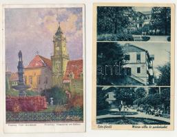 22 db RÉGI főleg magyarországi város képeslap / 22 pre-1945 mainly Hungarian town postcards