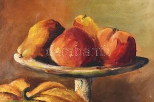 Flache Gyula (1892-1967): Csendélet. Olaj, vászon. Jelezve balra lent. Javított. Sérült. 50x40 cm