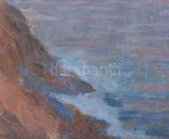 Jelzés nélkül, feltehetően olasz festő, XX. sz. eleje: Vándor (Dante). Olaj, vászon. Proveniencia: S...