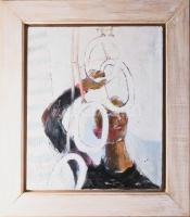 Ladányi Imre/Emory Ladányi (1902-1986): Akrobata, 1958. Olaj, vászon. Jelezve balra lent. Hátoldalán...