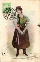 1911 Debrecen, Debreczeni hajadon, magyar folklór (fl)