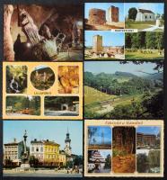 100 db modern magyar városképes lap, változatos anyag!