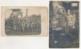6 db RÉGI fotós képeslap katonai témában, főleg első világháború / 6 pre-1945 photo postcards, mainl...