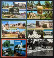 100 db modern magyar városképes lap, változatos anyag!