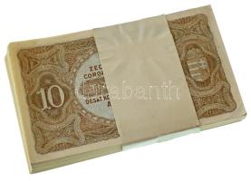 1920. 10K (100x) két részletben sorszámkövetők, eredeti sérült kötegelővel "A 042 104.101 - A 0...