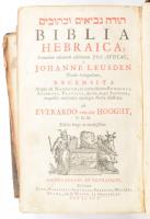 Biblia Hebraica Secundum ultimam Editionem Jos. Athiae, a Johanne Leusden Denuo recognitam, Recensit...
