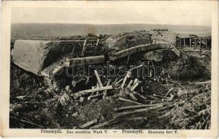 Przemysl, das zerstörte Werk V. / Zburzony fort V. / WWI K.u.K. military, destroyed object (EB)