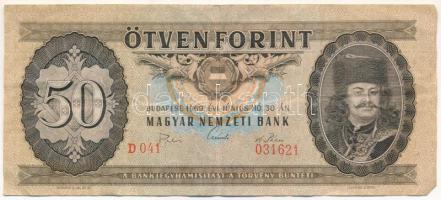 1969. 50Ft "D 041 031621" T:F szép papír Adamo F20
