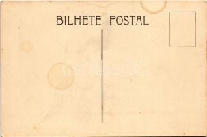 Taranto / WWII Anti-Fascist propaganda, mocking caricature, that shows a British sailor punching Ita...