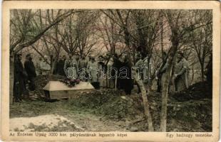 Egy hadnagy temetése. Az Érdekes Újság kiadása / WWI K.u.k. military funeral (fl)