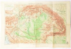 Magyarország politikai térképe a bécsi döntések, a kárpátaljai és délvidéki bevonulások után. Mértéke: 1:2,500.000. (1943). [Budapest], 1942. Kókai Lajos - M. Kir. Honvéd Térképészeti Intézet. Színes térkép, mérete: 250x380 mm egy 300x435 mm méretű térképlapon. 1942-ban kiadott közigazgatási térképünk a teljes történelmi Magyarországot ábrázolja; az 1938-as, 1939-es, 1940-es és 1941-es diplomáciai és katonai műveletek nyomán létrejött új határvonal feltüntetésével. Hátoldalán a domborzati, vízrajzi térképpel. lapunk az 1918-ig érvényes megyebeosztást tartalmazza. a bukovinai székely települések esetén magyar megnevezésekkel), . A jobb felső sarokban Budapest melléktérképe. Hajtva