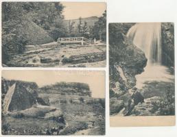 Kislovodsk - 3 pre-1945 postcards: border