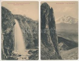 Kislovodsk - 11 pre-1945 postcards: border
