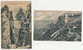 Kislovodsk - 11 pre-1945 postcards: border