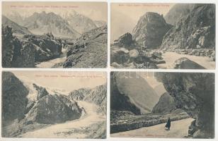 7 pre-1945 military postcards: Russian-Georgian border