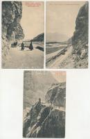 7 pre-1945 military postcards: Russian-Georgian border