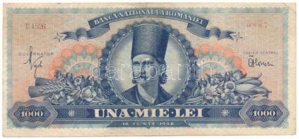 Románia 1948. 1000L T:F,VG Romania 1948. 1000 Lei C:F,VG Krause P#85