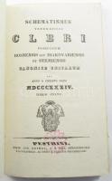 Schematismus venerabilis cleri dioecesis Alba ... Schematismus sacri et... Pesthini, 1834 : Typis Jo...