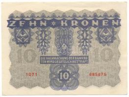 Ausztria 1922. 10K T:AU,XF hajtatlan, gyűrődés
Austria 1922. 10 C:AU,XF unfolded, crease
Krause P#...