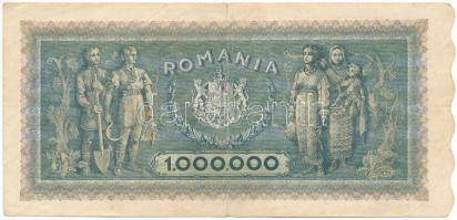 Románia 1947. 1.000.000L T:F beszakadások, egyébként erős papír
Romania 1947. 1.000.000 Lei C:F tea...