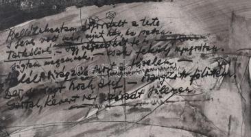 Tardi Kovács Sándor (1938-2013): Illusztráció Radnóti Miklós Razglednicák c. verséhez, 1968. Tus, pa...