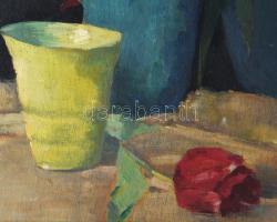 Hanna Noglinski jelzéssel, XX. sz. eleje: Tulipánok. Olaj, karton. Proveniencia: Saphier-gyűjtemény....