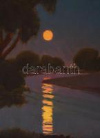 Tagyosi Rátz Péter (1879-1945): Nagybánya környéki táj. Olaj, karton. Jelezve jobbra lent: Tagyosi R...