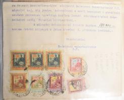1893-1926 Óriási okmánybélyeges okmány gyűjtemény Közel 200 db többes lerovású okmány Mezőkövesd von...