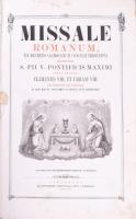 Missale romanum ex decreto sacrosancti Concilii Tridentini ... Campoduni, 1860. Olim Ducali nunc Koe...