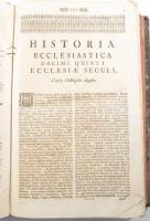 Graveson, Ignatius: Historia Ecclesiastica Novi Testamenti Tom VI-IX. Egybe kötve ca 1750. 132+152+1...