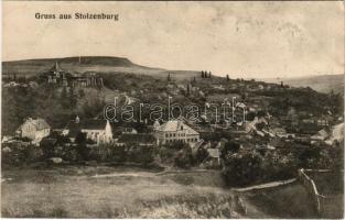 Szelindek, Stolzenburg, Slimnic; látkép, vár. Thomas Zimmermann kiadása / general view, castle (EK)