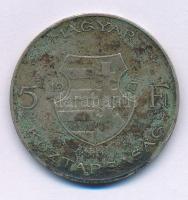 1947. 5Ft Ag "Kossuth" a megszokott "M-Á-P-V" peremirattól eltérő, ritka "M-V-M-V" peremirat-változattal! T:F patina Hungary 1947. 5 Forint Ag "Kossuth" with a rare "M-V-M-V" edge lettering variant, different from the usual "M-Á-P-V" edge lettering! T:F patina Adamo F8.1