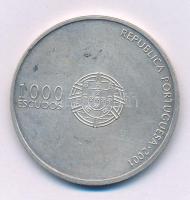 Portugália 2001. 1000E Ag "UEFA Európa Bajnokság 2004" T:XF
Portugal 2001. 1000 Escudos A...