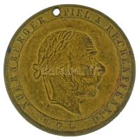 Német Birodalom / Nürnberg 1860-1870 k. "NURNBERGER SPIEL UND RECHENPFENNIG" kétoldalas Cu számolóbárca (40mm) T:VF, lyukasztott Holy Roman Empire / Nürnberg around 1860-1870 "NURNBERGER SPIEL UND RECHENPFENNIG" two-sided Cu counter token (40mm) C:VF, holed