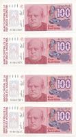 Argentína DN (1989-1990) 100A (4x, ebből 2x2db sorszámkövető) T:AU Argentina ND (1989-1990) 100 Australes C:AU Krause P#327