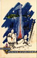 Boldog Magyar Karácsonyt! / Hungarian Christmas greeting card s: Bozó (EK)