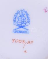 Herendi Apponyi lila mintás váza, jelzett, hibátlan, m: 14,5 cm