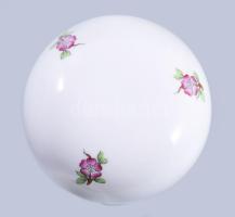 Hollóházi virágmintás bonbonier, jelzett, hibátlan, d: 9,5 cm