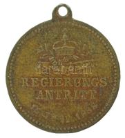 Német Birodalom 1888. "II. Vilmos / Kormányzás megkezdése" Cu emlékérem füllel (22mm) T:XF,VF ph. German Empire 1888. "Wilhelm II / Regierungsantritt" Cu commemorative medal with ear (22mm) C:XF,VF edge error