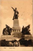 Arad, Kossuth szobor. Weisz Leó kiadása / statue