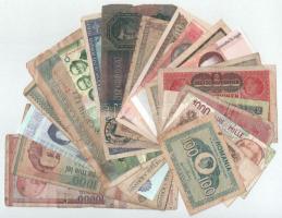 20db-os vegyes magyar és külföldi bankjegytétel, közte Német Harmadik Birodalom, Mongólia, Románia, Ghána, Irak T:vegyes 20pcs mixed Hungarian and foreign banknote lot, within German Third Reich, Mongolia, Romania, Ghana, Iraq C:mixed