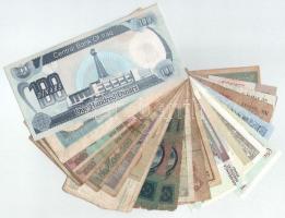 20db-os vegyes magyar és külföldi bankjegytétel, közte Jugoszlávia, Pakisztán, Románia, Bhután, Irak...