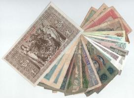 20db-os vegyes magyar és külföldi bankjegytétel, közte Német Harmadik Birodalom, Német Birodalom, Mo...
