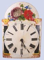 Antik festett arasztóra, hiánnyal, 2 súllyal, 31x22 cm