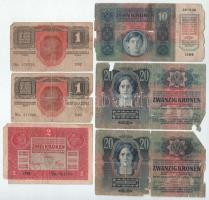 1913-1917. 1K-20K (6db) T:VG,G