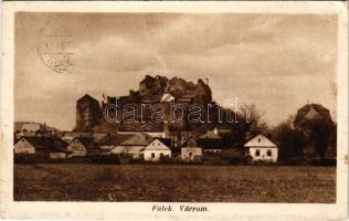 1938 Fülek, Filakovo; Várrom, 'Mindent vissza' / castle ruins, Hungarian irredenta propaganda (EB)