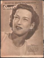1956 A Sport c. képes magazin 3 db olimpiai különszáma